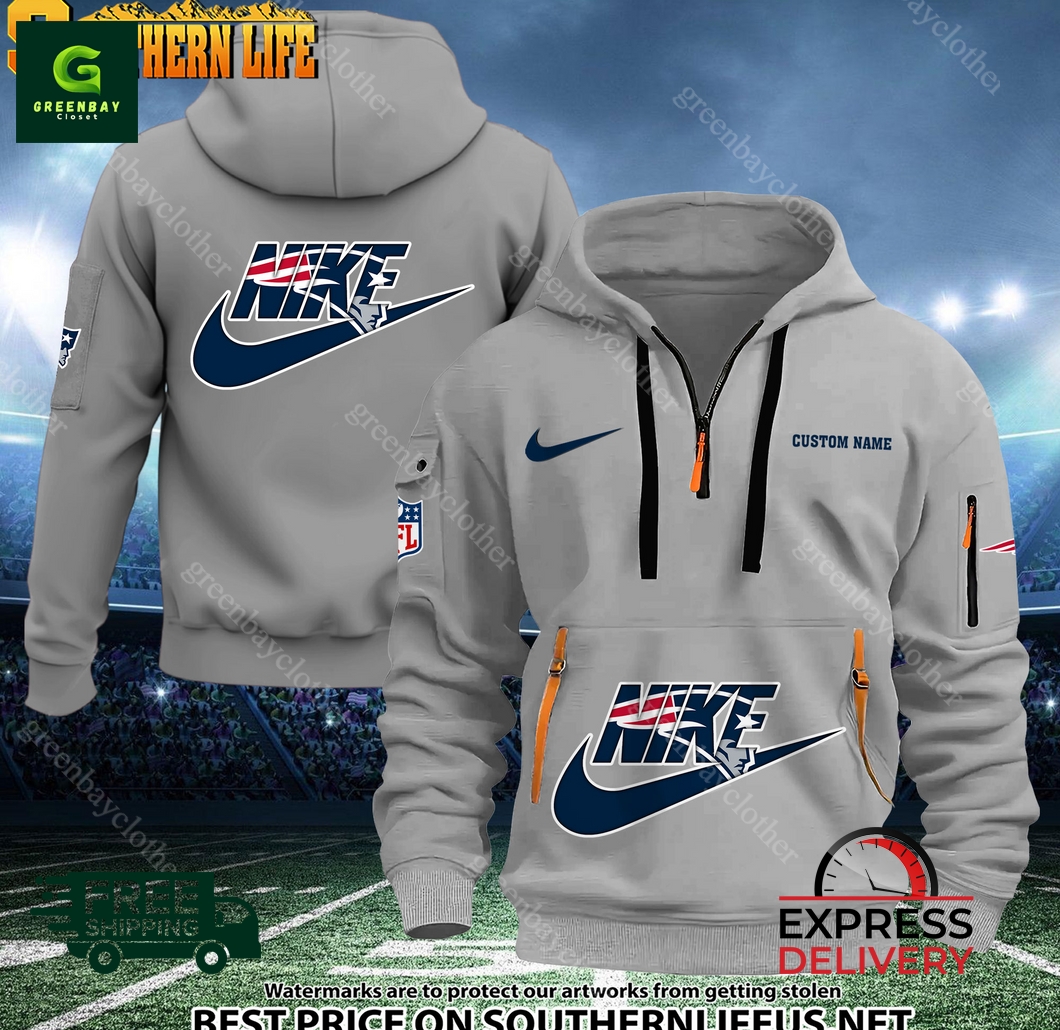 New England Patriots NFL Nike Heavy Custom Hoodie New England Patriots NFL Nike Heavy Custom Hoodie
