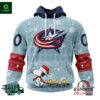 NHL Columbus Blue Jackets Peanuts Christmas Design Hoodie