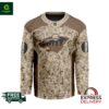 NHL Minnesota Wild Desert Camouflage Personalized Hockey Jersey