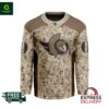 NHL Ottawa Senators Desert Camouflage Personalized Hockey Jersey