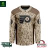 NHL Philadelphia Flyers Desert Camouflage Personalized Hockey Jersey