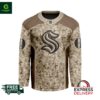 NHL Seattle Kraken Desert Camouflage Personalized Hockey Jersey