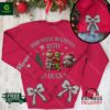 Ohio State Buckeyes Custom Name Ugly Christmas Sweater