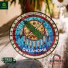 Oklahoma State Stained Glass Suncatcher