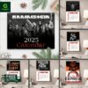 Rammstein 2025 Wall Hanging Calendar
