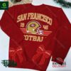 San Francisco 49ers NFL Embroider Side Bow Sweatshirt