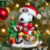 San Francisco 49ers NFL Snoopy Christmas Ornament