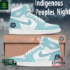 Seattle Kraken Indigenous Peoples Night Custom Nam Air Jordan 1 High Sneaker