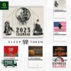 Sleep Token 2025 Wall Hanging And Desk Calendar