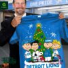 Snoopy Friends Detroit Lions Christmas Tree Shirt