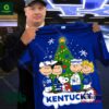 Snoopy Friends Kentucky Basketball Christmas Tree Shirt