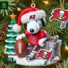 Tampa Bay Buccaneers NFL Snoopy Christmas Ornament