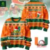 The Grinch x Miami Hurricanes Merry Hurricanesmas Ugly Christmas Sweater