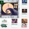 The Nightmare Before Christmas 2025 Wall Hanging Calendar