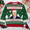 Trump I’ll Be Home For Christmas Ugly Christmas Sweater