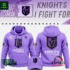 Vegas Golden Knights Hockey Fights Cancer Unisex Hoodie