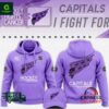 Washington Capitals Hockey Fights Cancer Unisex Hoodie