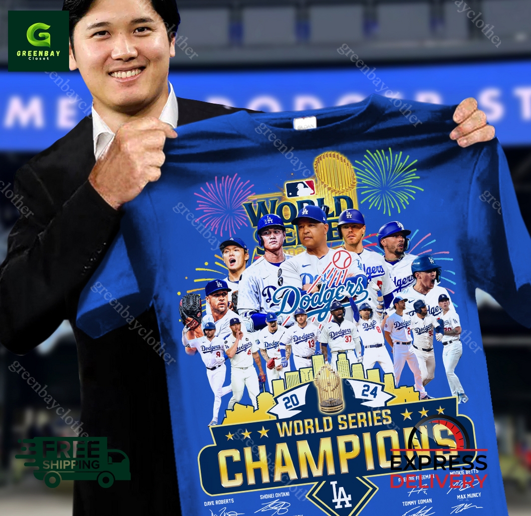 World Series Champions LA Dodgers signature shirt World Series Champions LA Dodgers signature shirt