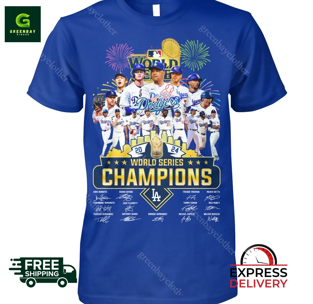 World Series Champions LA Dodgers signature shirt World Series Champions LA Dodgers signature shirt