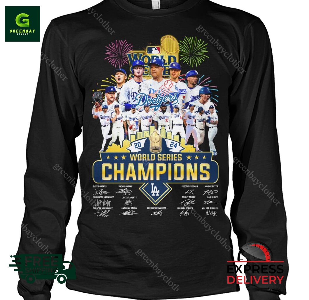 World Series Champions LA Dodgers signature shirt World Series Champions LA Dodgers signature shirt