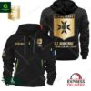 AJ Auxerre Gold Logo Quarter Zip Hoodie
