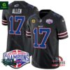 Buffalo Bills 2024 AFC East Division Champions Vapor Josh Allen Black Jersey