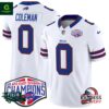 Buffalo Bills 2024 AFC East Division Champions Vapor Keon Coleman White Jersey