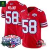 Buffalo Bills 2024 AFC East Division Champions Vapor Matt Milano Red Jersey