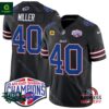 Buffalo Bills 2024 AFC East Division Champions Vapor Von Miller Black Jersey