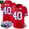 Buffalo Bills 2024 AFC East Division Champions Vapor Von Miller Red Jersey