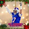 Buffalo Bills Most Touchdowns In Team History Christmas Ornament