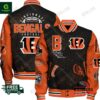 Cincinnati Bengals Football Button Down Baseball Varsity Jacket