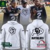 Colorado Buffaloes NCAA 2024 Limited Coach Prime White Hoodie