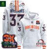 Denver Broncos 2024 3X Supper Bowl Champion Javonte Williams White Hoodie