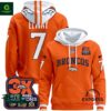 Denver Broncos 2024 3X Supper Bowl Champion John Elway Orange Hoodie