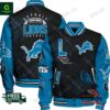 Detroit Lions Football Button Down Baseball Varsity Jacket