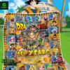 Dragon Ball 40 Years Thank You For The Memories Fleece Blanket
