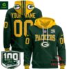 Green Bay Packers 2024 Custom Green Pullover Hoodie