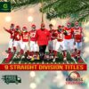 Kansas Chiefs 9 Straight Division Titles Christmas Ornament