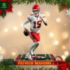 Kansas Chiefs Patrick Mahomes Christmas Ornament