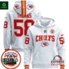 Kansas City Chiefs 2024 Derrick Thomas White Pullover Hoodie