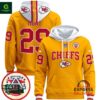 Kansas City Chiefs 2024 Kareem Hunt Gold Pullover Hoodie