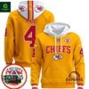 Kansas City Chiefs 2024 Rashee Rice Gold Pullover Hoodie