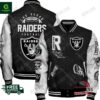 Las Vegas Raiders Football Button Down Baseball Varsity Jacket