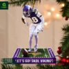 Let’s Go Skol Vikings Justin Jefferson Christmas Ornament