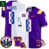 LSU Tiger Split Vapor Clyde Malik Nabers Jersey