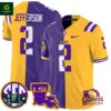 LSU Tiger Split Vapor Justin Jefferson Jersey