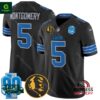 Men’s Detroit Lions 2024 90th & John Madden David Montgomery Black Jersey