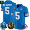 Men’s Detroit Lions 2024 90th & John Madden David Montgomery Blue Jersey