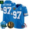 Men’s Detroit Lions 2024 90th & John Madden Hutchinson Blue Jersey